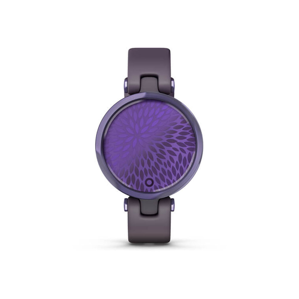 Garmin Lily Midnight Orchid Bezel with Deep Orchid Case and Silicone Band
