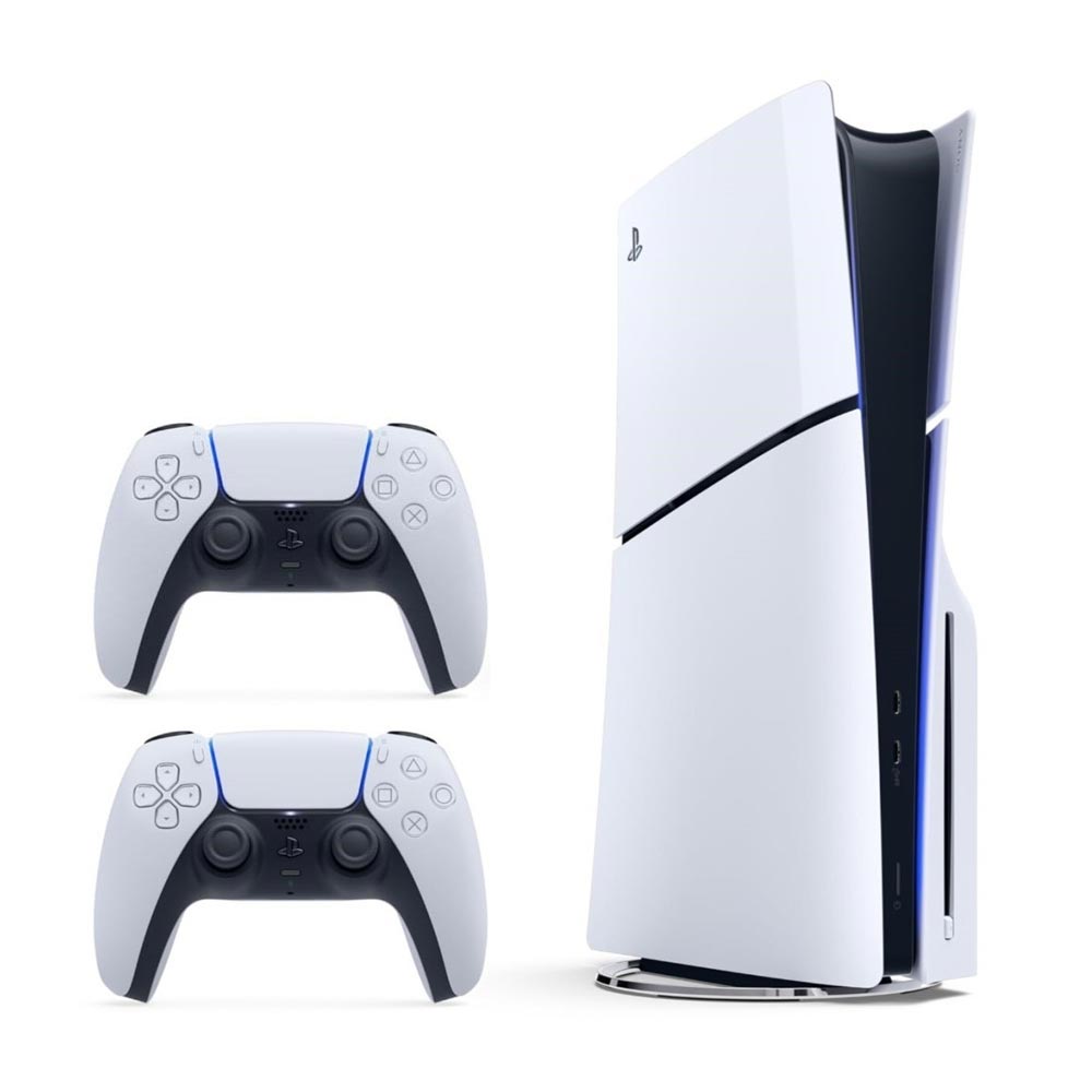 Sony PlayStation 5 Slim Standard Disk Console with White DualSense Controller Region 2016A Europe