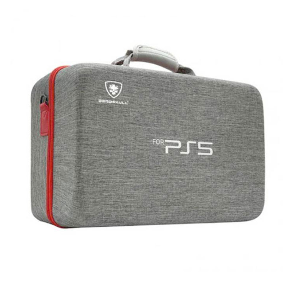 Case for PS5 Hard Shell Carry Case Travel Bag, Shockproof and Waterproof (Gray)