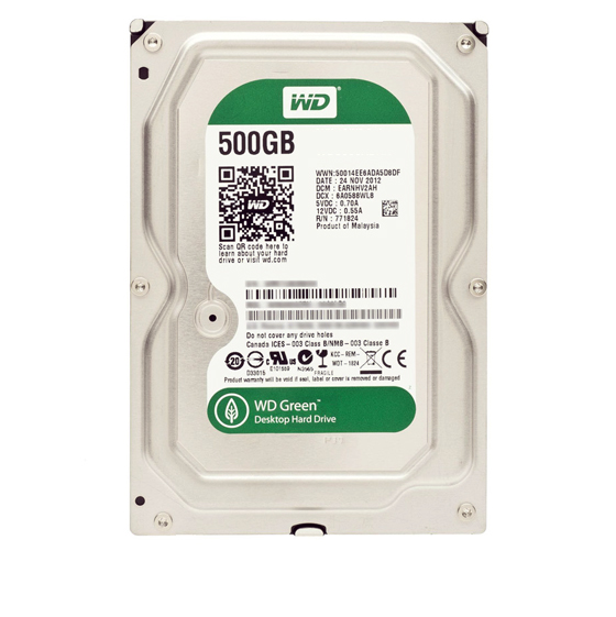 Western Digital Green Internal Hard Drive - 500GB