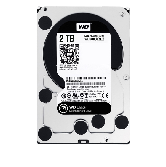 Western Digital Black Internal Hard Drive - 2TB