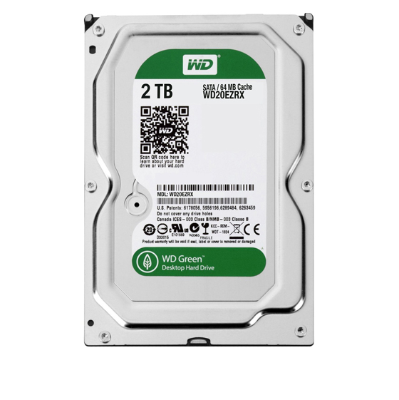 Western Digital Green Internal Hard Drive - 2TB