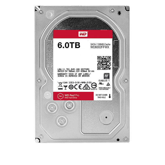 Western Digital Red Pro Internal Hard Drive - 6TB