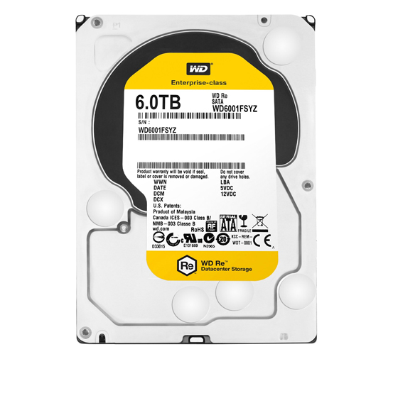 Western Digital RE Enterprise Internal Hard Drive - 6TB