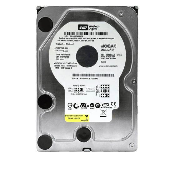 Western Digital 8MB Cache SATA Internal Hard Drive - 500GB
