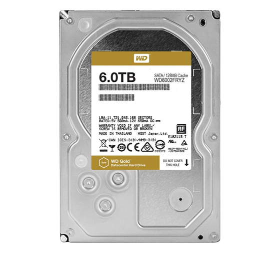 Western Digital Gold WD6002FRYZ Internal Hard Drive - 6TB