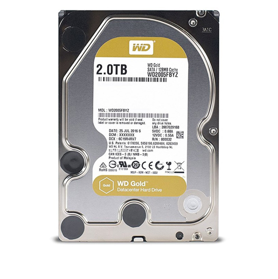 Western Digital Gold WD2005FBYZ Internal Hard Drive - 2TB
