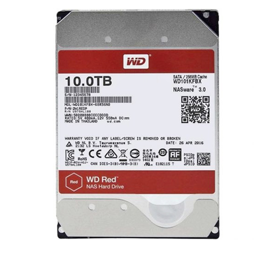Western Digital Red Pro WD101KFBX Internal Hard Drive - 10TB
