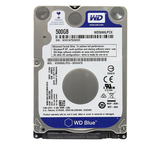 Western Digital Blue WD5000LPCX Internal Hard Drive - 500GB
