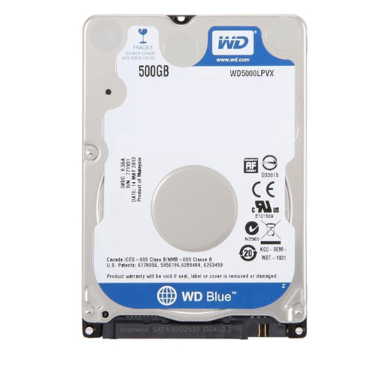 Western Digital Blue WD5000LPVX Internal Hard Drive - 500GB