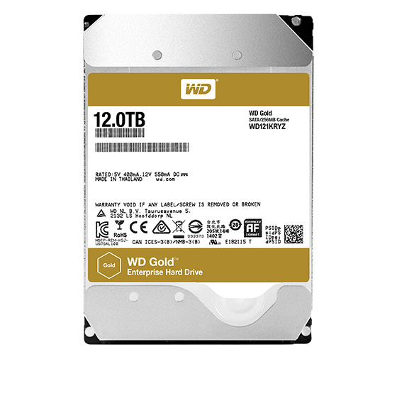 Western Digital Gold WD121KRYZ Internal Hard Drive - 12TB