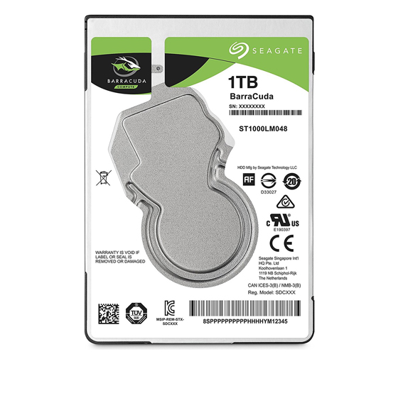 Seagate BarraCuda ST1000LM048 Internal Hard Drive - 1TB