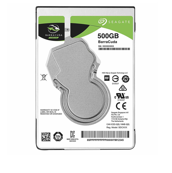 Seagate BarraCuda ST500LM030 Internal Hard Drive - 500GB