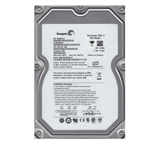 Seagate ST3500320AS BarraCuda Internal Hard Drive - 500GB