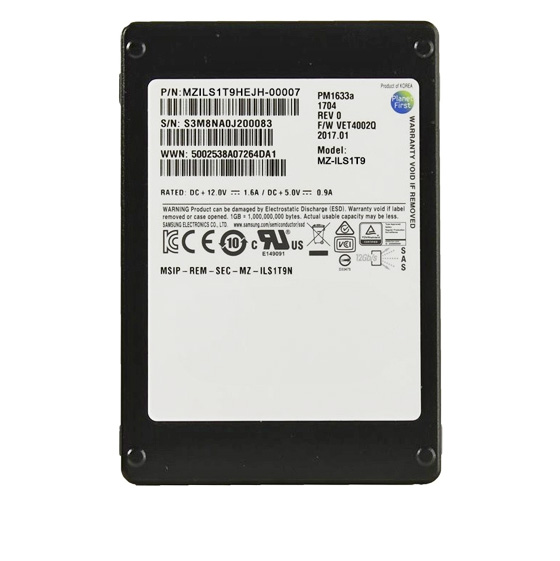 SAMSUNG PM1633a Enterprise Class SAS Internal SSD Drive - 1.92TB