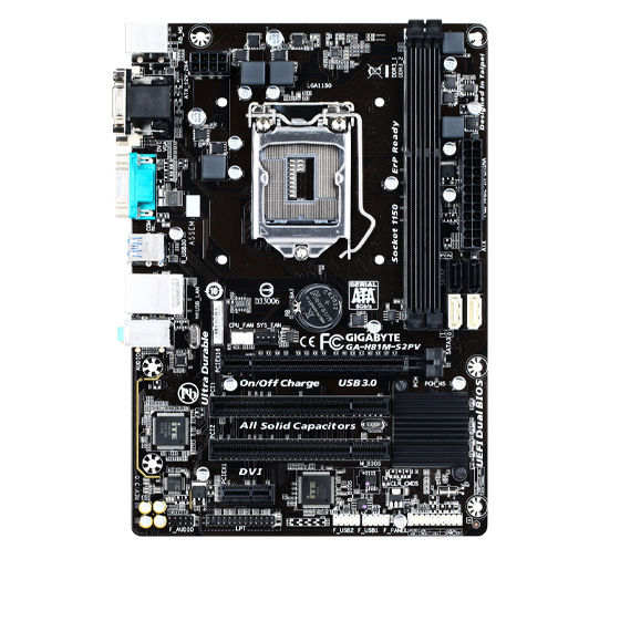 GIGABYTE GA-H81M-S2PV (rev.3.0) Motherboard