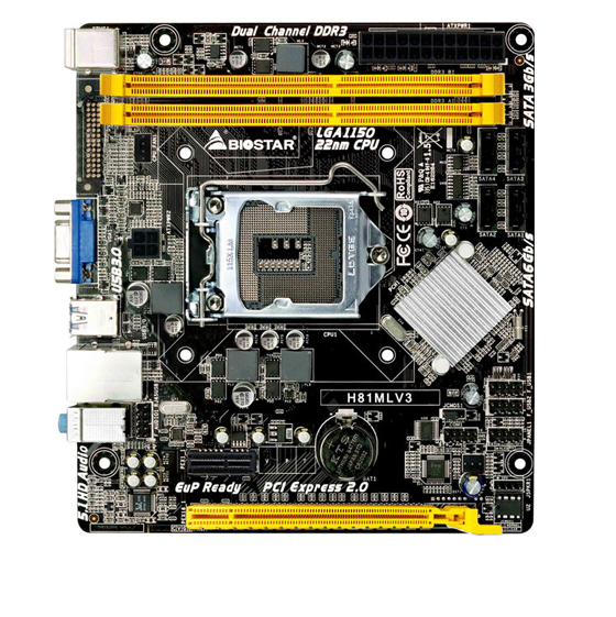 BIOSTAR H81MLV3 Motherboard