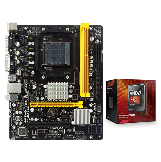Biostar A960D+V3 Motherboard With AMD FX-8370 CPU