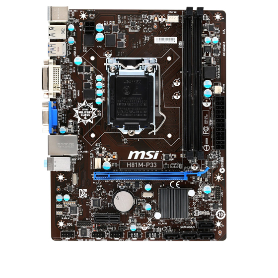 MSI H81M-P33 Motherboard
