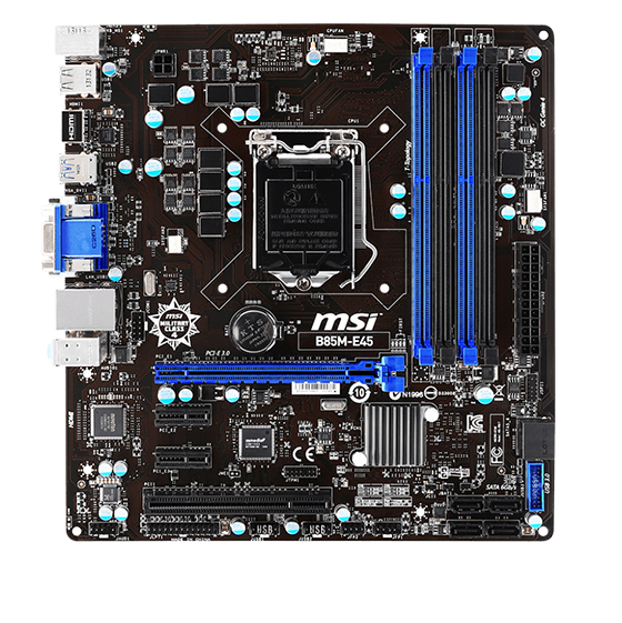 MSI B85M-E45 Motherboard