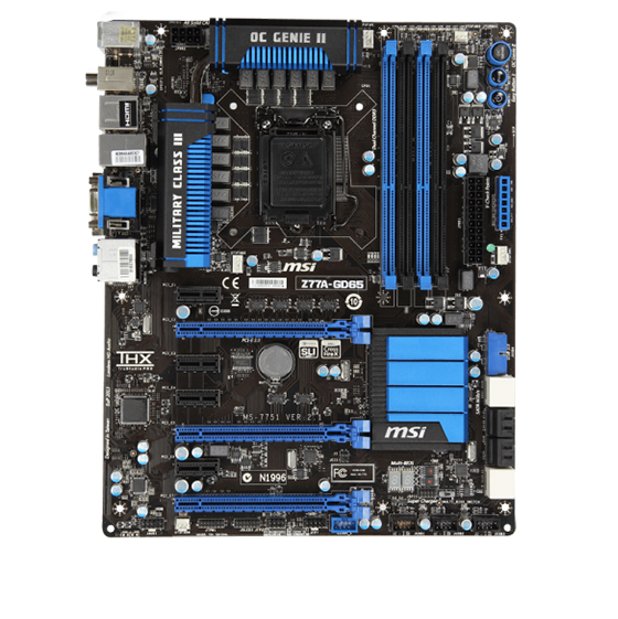 MSI Z77A-GD65 Motheboard
