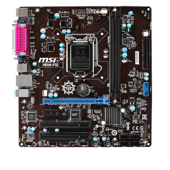 MSI H81M-P32 Motheboard