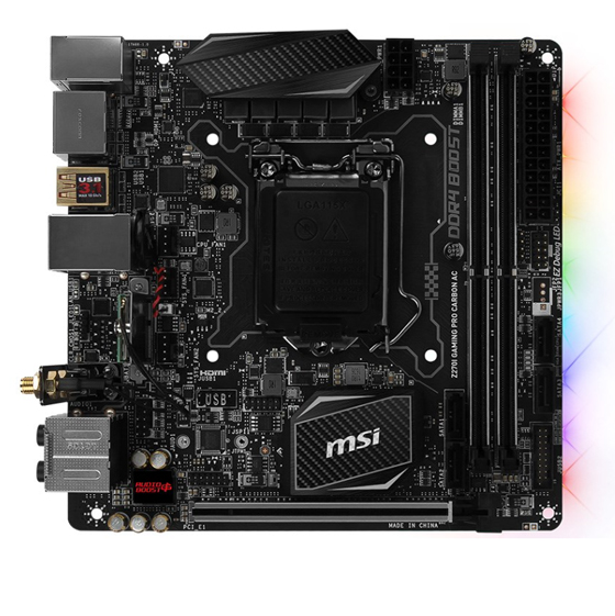 MSI Z270I GAMING PRO CARBON AC Motherboard