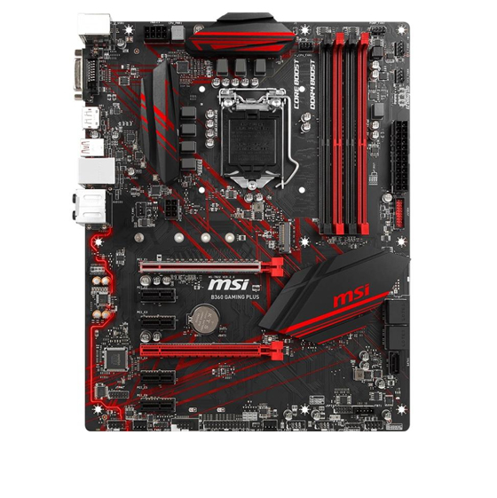 MSI B360 GAMING PLUS Motherboard
