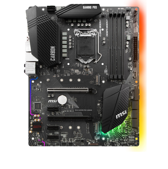 MSI B360 GAMING PRO CARBON Motherboard
