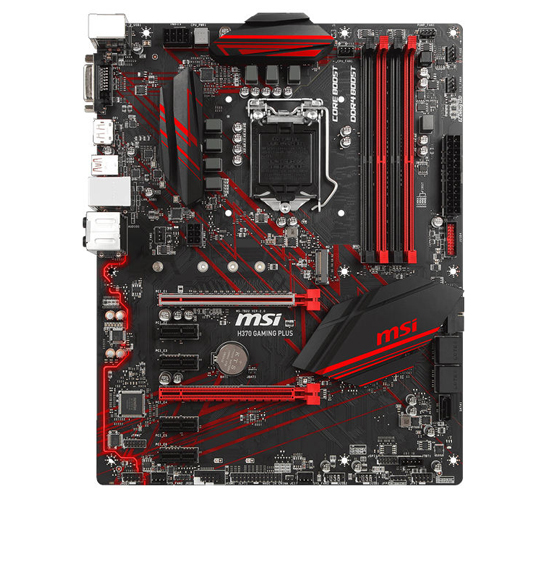 MSI H370 GAMING PLUS Motherboard