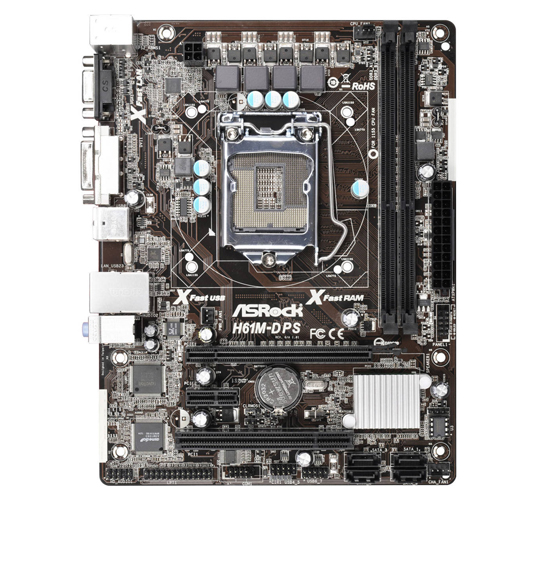Asrock H61M-DPS Motherboard