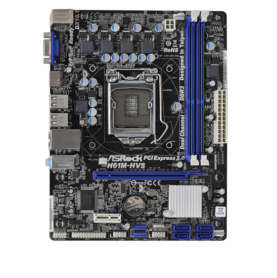 Asrock H61M-HVS Motherboard