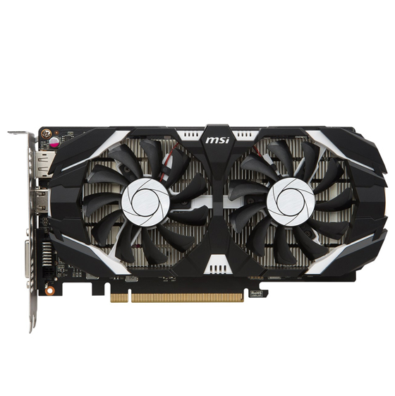MSI GTX 1050 OC Graphics Card - 2GB