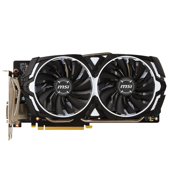 MSI GTX 1060 ARMOR OCV1 Graphics Card - 6GB