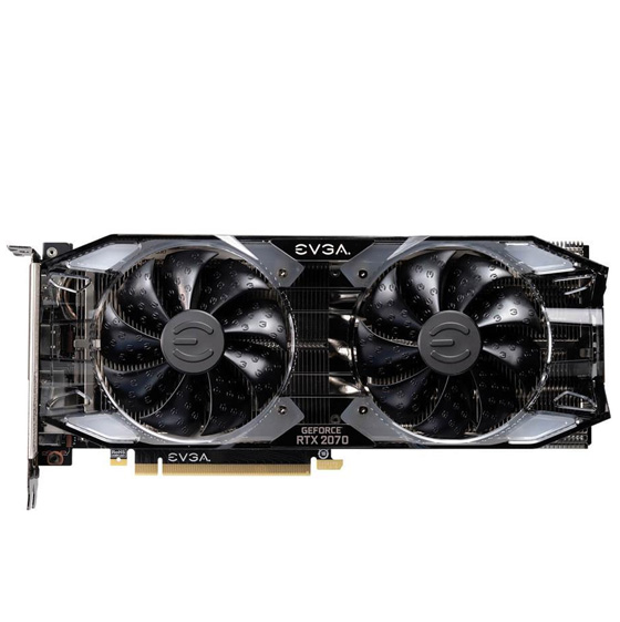 EVGA GeForce RTX 2070 XC BLACK EDITION GAMING 8G RGB Graphics Card - 8GB