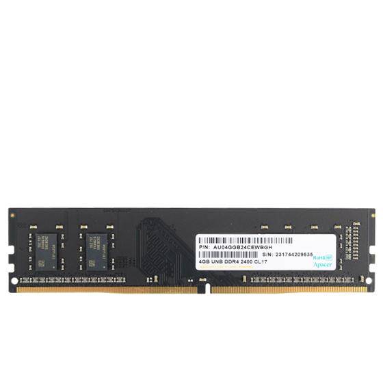 Apacer DDR4 Single Channel 2400MHz CL17 Desktop RAM - 4GB