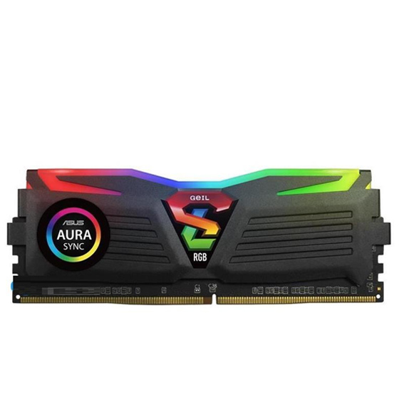 GEIL Super Luce RGB DDR4 3200MHz CL16 Single Channel Desktop RAM - 8GB