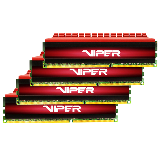 Patriot Viper 4 DDR4 Quad Channel 2800MHz CL16 Desktop RAM - 16GB