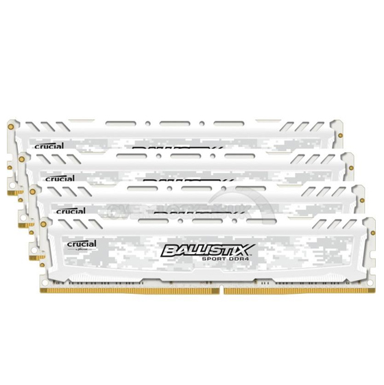 Crucial Ballistix Sport LT DDR4 2400MHz CL16 Quad Channel Desktop RAM - 32GB