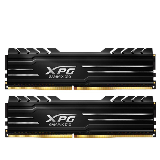 ADATA GAMMIX D10 DDR4 3200MHz CL16 Dual Channel Desktop RAM - 32GB