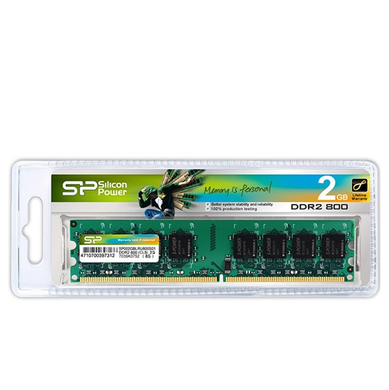 Silicon Power DDR2 Single Channel 800MHz CL5 Desktop RAM - 2GB