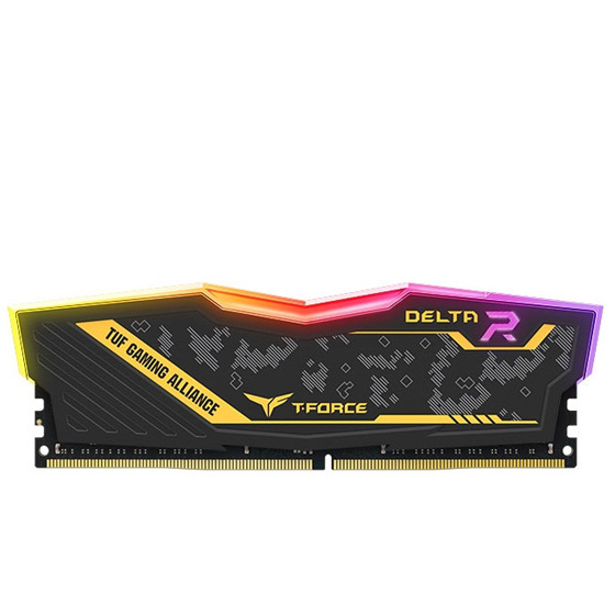 Team Group T-FORCE DELTA TUF Gaming Alliance RGB DDR4 2400MHz CL16 Single Channel Desktop RAM - 16GB