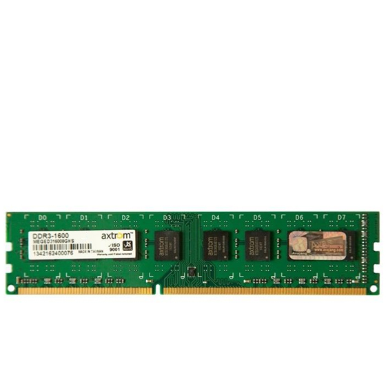 Axtrom DDR3 1600MHz Single Channel Desktop RAM- 8GB