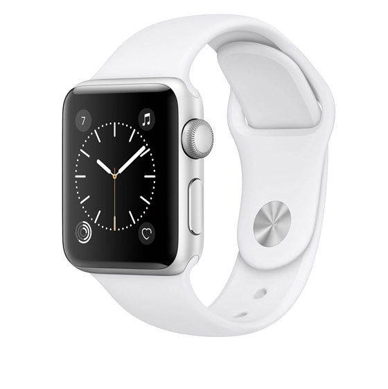 Apple Watch 2 38mm Silver Aluminum Case with White Sport Band