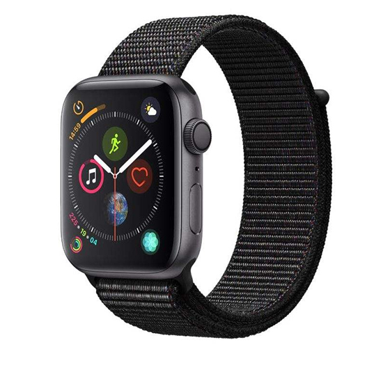Apple Watch Series 4 GPS 44mm Space Gray Aluminum Case With Black Sport Loop