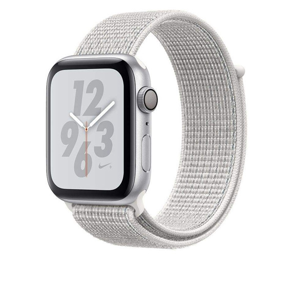 Apple Watch Serie 4 GPS Nike 44mm Silver Aluminum Case with Summit White Nike Sport Loop