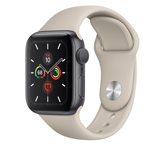 Apple Watch 5 GPS 40mm Space Gray Aluminum Case With Stone Sport Band