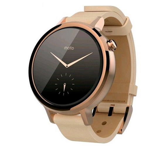 Motorola Moto 360 (2nd Gen) Womens 42mm Rose Gold with Blush Leather Smartwatch