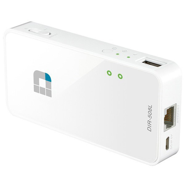 D-Link DIR-508L SharePort Go II N300 Portable Router and Charger