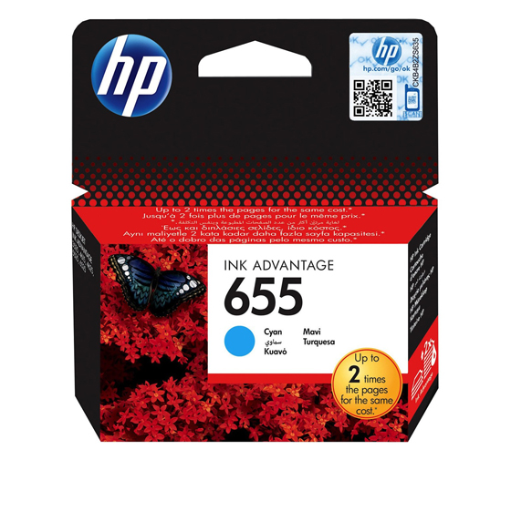 HP 655 Cyan Cartridge